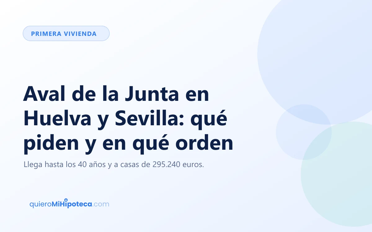 Portada del artículo sobre el aval de la Junta de Andalucía para comprar la primera vivienda en Huelva y Sevilla